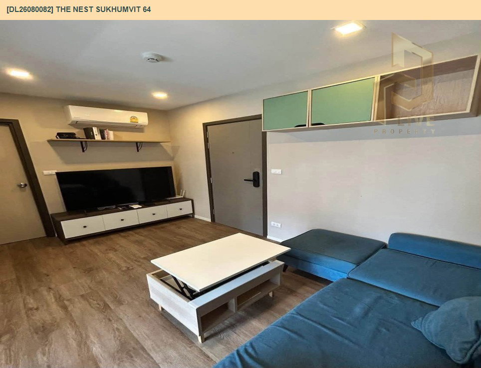 รูป DL26080082 ให้เช่าคอนโด เดอะ เนสท์ สุขุมวิท 64 (The Nest Sukhumvit 64) ใกล้ BTS ปุณณวิธี พร้อมเข้าอยู่ โทรด่วน 0653619502 LineID @952jdxxk - รูปที่ 3/6