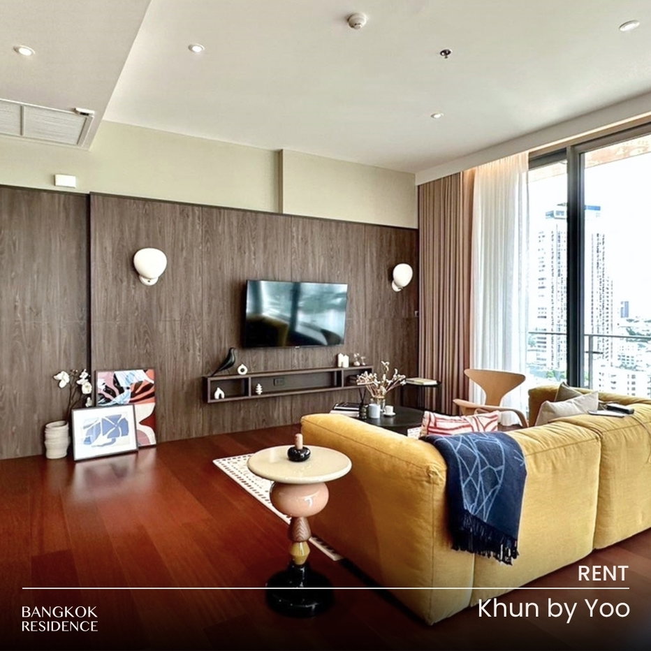 picture Rental Condo 🚀 Khun by Yoo, 2BR 98 sq.m. 165K 💎 Beautiful Extra-Spacious Unit, Near BTS Thonglo  - 1/8
