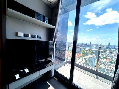 Condos for rent : For Rent Brand New Duplex! 2-Bed 2-Bath at Sapphire Rama 3, High Floor, Stunning River View (38,000 THB/Month)