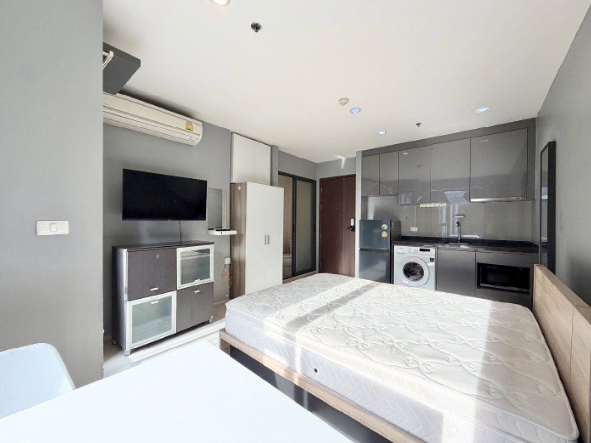 รูป ขายถูกสุดในโครงการ! Rhythm Asoke ห้องสตูดิโอ ชั้นสูง แต่งเฟอร์ครบ พร้อมอยู่ ใกล้ MRT พระราม 9 เพียง 2.59 ล้าน - รูปที่ 3/16