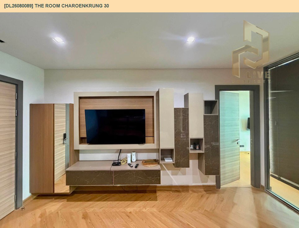 รูป DL26080089 ให้เช่าคอนโด เดอะ รูม เจริญกรุง 30 (The Room Charoenkrung 30) ใกล้ BTS สะพานตากสิน พร้อมเข้าอยู่ โทรด่วน 0653619502 LineID @952jdxxk - รูปที่ 3/6