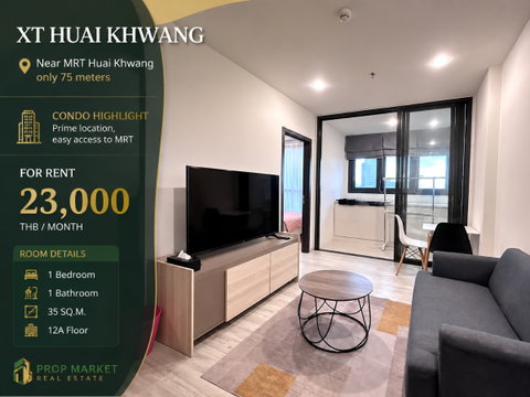 ปล่อยเช่า | XT Huai Khwang ใกล้ MRT ห้วยขวางเพียง 75 เมตร