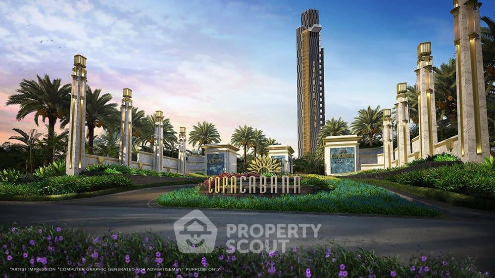 รูป คอนโด 1 ห้องนอน Copacabana Beach Jomtien ชั้น 23 ขนาด 46.5 ตร.ม. (ID 3155644) - รูปที่ 3/5