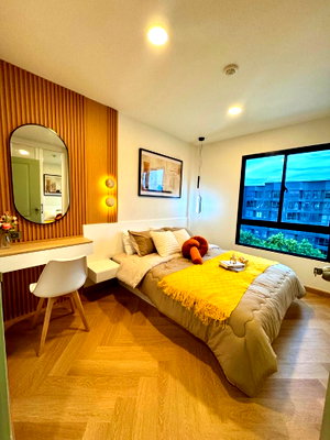 Condos for sale : For sale icondo Sukhumvit 105 The room is fully furnished and ready to move in.