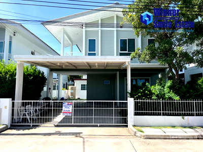 Houses for sale : Single house for sale, Kanasiri Bangna, in the alley near ABAC Bangna University (Bang Bo).