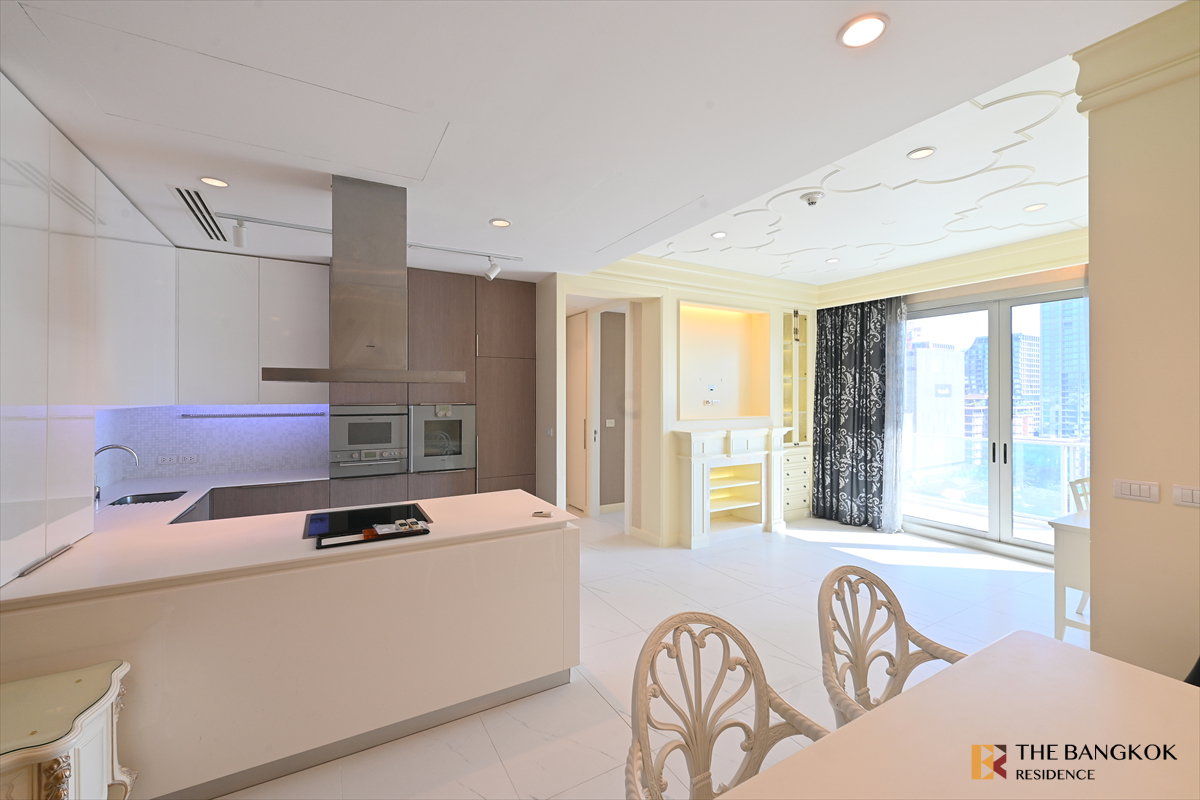 รูป เช่าคอนโด 💎 185 Rajadamri, 2นอน 112.58ตร.ม. 95k 🤎 ห้องสวยสไตล์  Thai Contemporary  ใกล้ BTS ราชดำริ   - รูปที่ 8/13