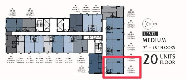 picture For Sale KnightsBridge Space Rama 9 | Duplex Corner Unit | 45 sq.m. | Near MRT Rama 9 - 13/13