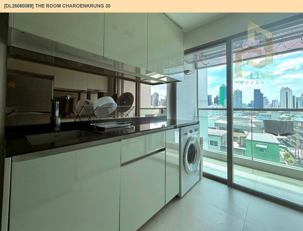 รูป DL26080089 ให้เช่าคอนโด เดอะ รูม เจริญกรุง 30 (The Room Charoenkrung 30) ใกล้ BTS สะพานตากสิน พร้อมเข้าอยู่ โทรด่วน 0653619502 LineID @952jdxxk - รูปที่ 5/6