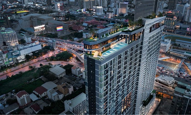 รูป  🏡 Ideo Rama 9 Asok ชั้น 33 ใจกลางย่าน New CBD 37 ตร.ม. 2 ชั้น เพดานสูง 4.25 เมตร  - รูปที่ 28/33