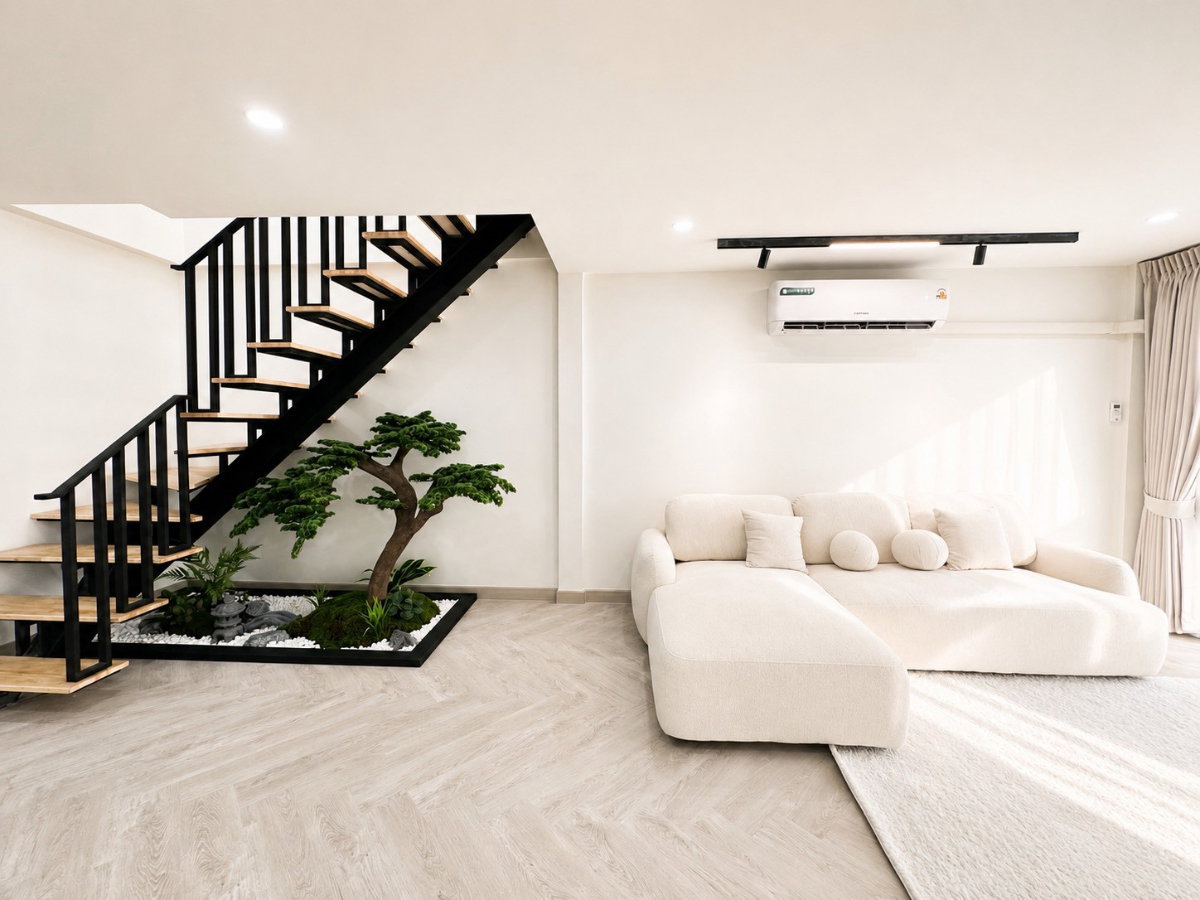 รูป ทาวน์โฮมรีโนเวทใหม่ทั้งหลัง พร้อมอยู่นวลจันทร์56 - รูปที่ 2/8