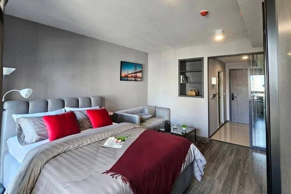 picture For Rent !! Ideo Chula - Samyan, Studio, 1 bath, high floor 18++, Good Location !! Code C20260700033 furnished, Modern style, ready to move in📣📣 - 2/5