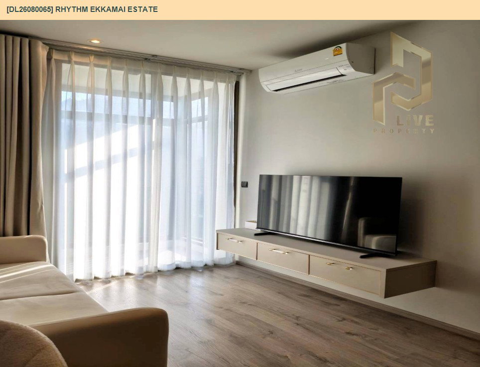รูป DL26080065 ให้เช่าคอนโด ริธึ่ม เอกมัย เอสเตท (RHYTHM EKKAMAI ESTATE) ใกล้ BTS เอกมัย พร้อมเข้าอยู่ โทรด่วน 0638692663 LineID @952jdxxk - รูปที่ 4/10