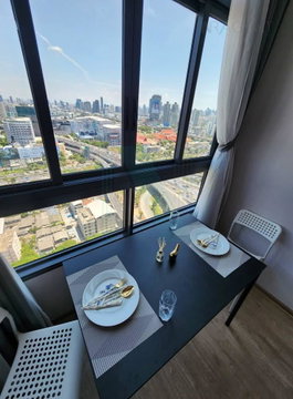 🎉 For Rent Condo IDEO RAMA 9 - ASOKE Building 1, Floor 30,Duplex, Room size 37 sqm