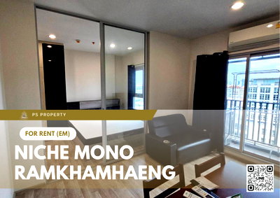 Condos for rent : For Rent ✨ Niche Mono Ramkhamhaeng ✨ Fully furnished and equipped with appliances; near The Mall Bangkapi.
