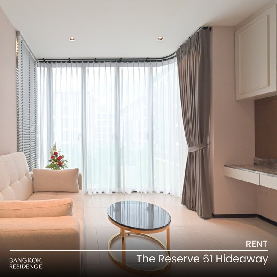 รูป เช่าคอนโด 💎 The Reserve 61 Hideaway 2นอน 121ตร.ม. 130k 💎 แรร์ ห้องสวย แยกสัดส่วนลงตัว ใกล้ BTS เอกมัย - รูปที่ 1/10