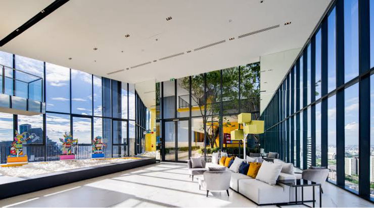 รูป  🏡 Ideo Rama 9 Asok ชั้น 33 ใจกลางย่าน New CBD 37 ตร.ม. 2 ชั้น เพดานสูง 4.25 เมตร  - รูปที่ 32/33