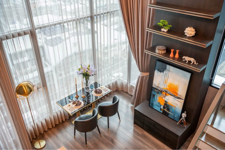 picture For Sale KnightsBridge Space Rama 9 | Duplex Corner Unit | 45 sq.m. | Near MRT Rama 9 - 3/13