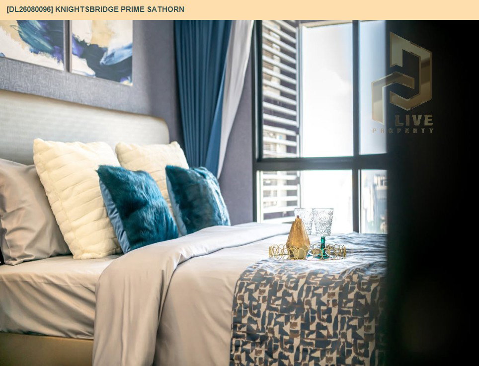 รูป DL26080096 ให้เช่าคอนโด ไนท์บริดจ์ ไพร์ม สาทร (Knightsbridge Prime Sathorn) ใกล้ BTS ช่องนนทรี พร้อมเข้าอยู่ โทรด่วน 0614453194 LineID @952jdxxk - รูปที่ 6/6