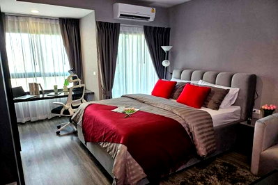 Condos for rent : For Rent !! Ideo Chula - Samyan, Studio, 1 bath, high floor 18++, Good Location !! Code C20260700033 furnished, Modern style, ready to move in📣📣