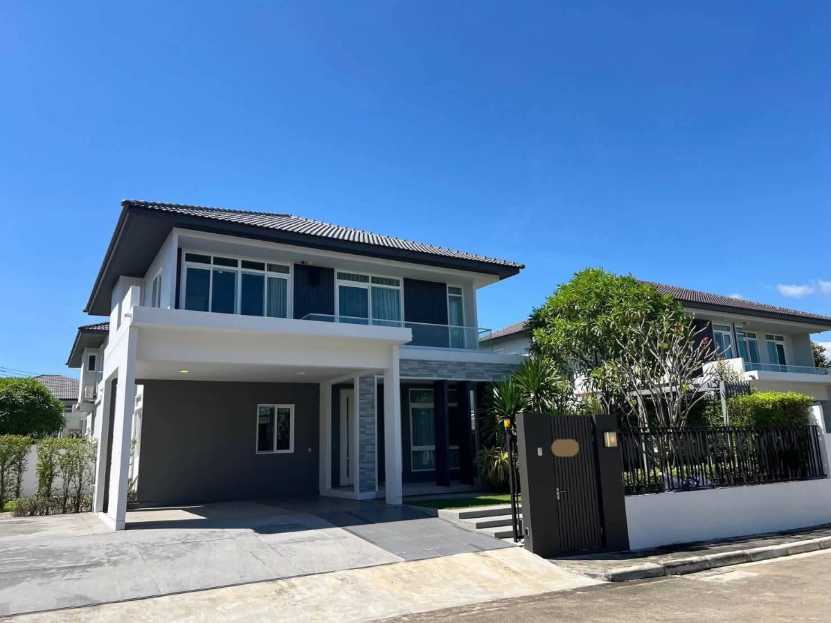 บ้านเดี่ยวให้เช่า ในโครงการมัณฑนา ซีรีน เลค เชียงใหม่ เฟอร์นิเจอร์ครบทุกห้อง พร้อมเข้าอยู่ ใกล้สนามบินเชียงใหม่ (R1401) T.0946511456