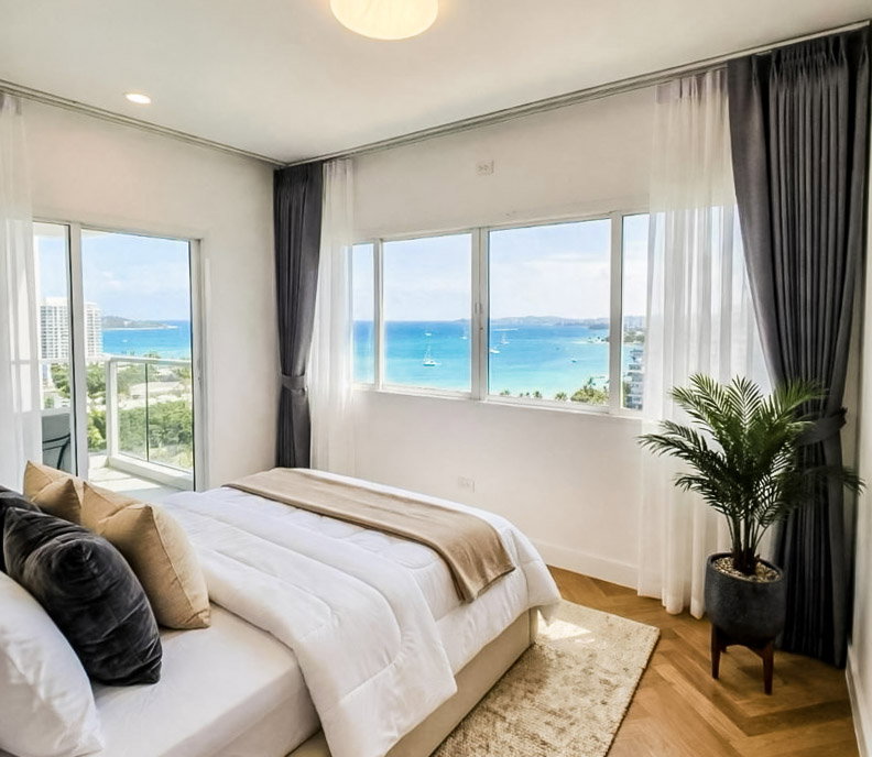 รูป Sea View Condo for Sale AD Condo Hyatt Wongamat Pattaya - รูปที่ 6/8