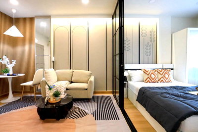 ขายคอนโด : 🏡✨ ขายด่วน! คอนโดราคาดี The Kith สุขุมวิท 113 แต่งครบ พร้อมอยู่ ราคาเพียง 1.19 ล้านบาท