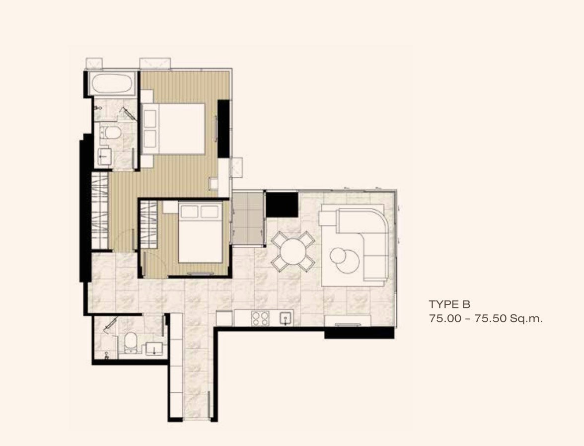 picture Ashton Silom, the last unit before closing the project. The room is fully decorated. - 2/2