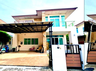 บ้านเดี่ยว ชลบุรี : บ้านเดี่ยวสวย ทำเลดี หมู่บ้านคันทรีโฮม เลค แอนด์ พาร์ค ศรีราชา