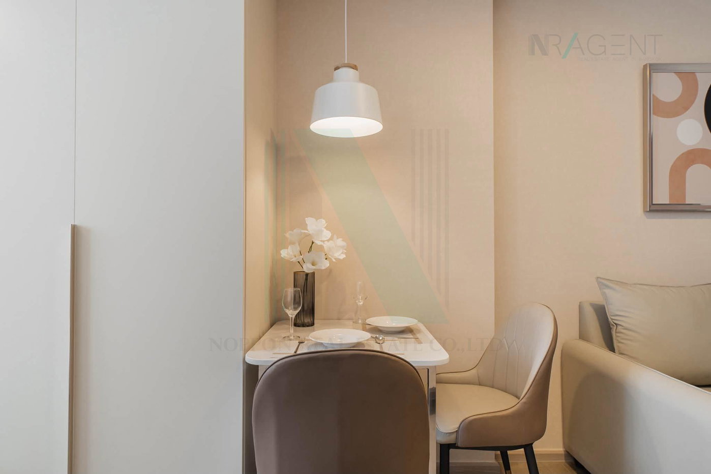 picture ð For Rent Condo THE ORIGIN SUKHUMVIT - PRAKSA Building 1, Floor 34,Studio, Room size 24 sqm - 2/8