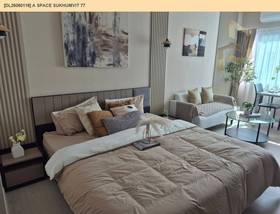 รูป DL26080118 ให้เช่าคอนโด เอ สเปซ สุขุมวิท 77 (A Space Sukhumvit 77) ใกล้ BTS อ่อนนุช พร้อมเข้าอยู่ โทรด่วน 0653619502 LineID @952jdxxk - รูปที่ 9/13