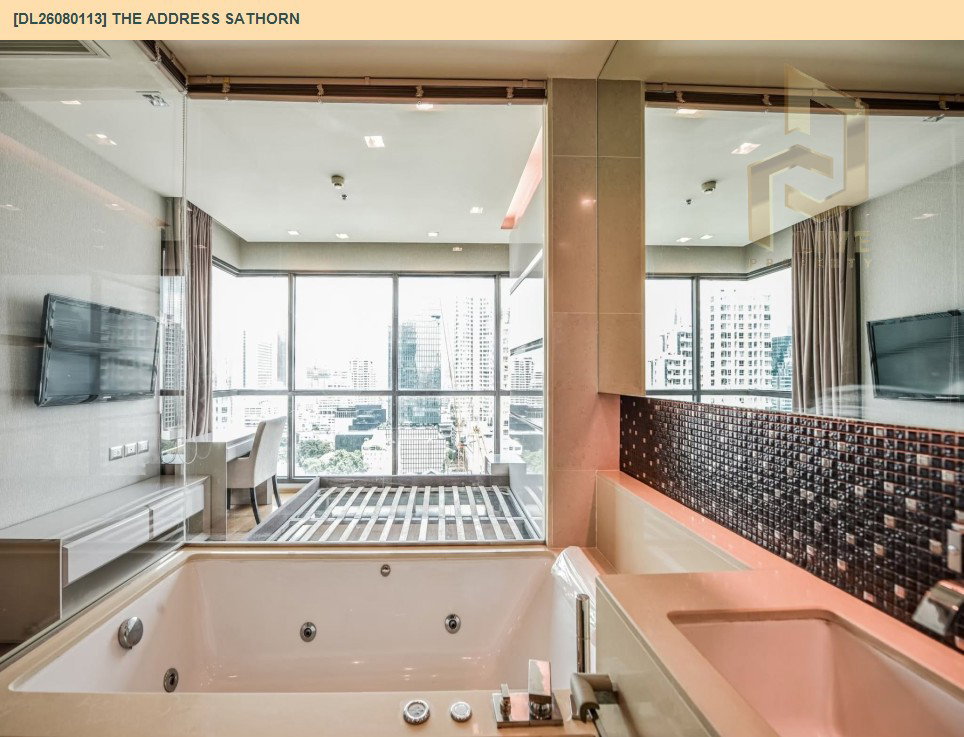 รูป DL26080113 ให้เช่าคอนโด ดิ แอดเดรส สาทร (The Address Sathorn) ใกล้ BTS เซ็นต์หลุยส์ พร้อมเข้าอยู่ โทรด่วน 0614453194 LineID @952jdxxk - รูปที่ 12/13