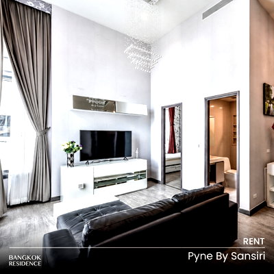 คอนโดให้เช่า : เช่าคอนโด 🌃 Pyne By Sansiri 2นอน 67.77ตร.ม. 39k 🛌🏻 ว่าง เฟอร์ครบ ใกล้ BTS ราชเทวี