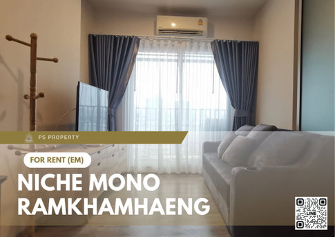 For Rent 📍 Niche Mono Ramkhamhaeng 📍 Fully furnished and equipped with appliances; near The Mall.