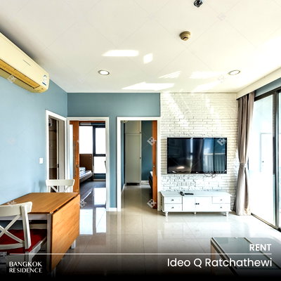 Condos for rent : Rental Condo 🌇 Ideo Q Ratchathewi, 2BR 50 sq.m. 30K ⭐ Beautiful Unit with a Well-Designed Layout, Near BTS Ratchathewi 