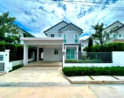 เช่าบ้านเดี่ยว สมุทรปราการ : ให้เช่าบ้านเดี่ยว 2 ชั้น โครงการ วิลาจจิโอ 2 Villaggio 2 ศรีนครินทร์-บางนา ถนนบัวนครินทร์ / ใกล้ เมกะบางนา 5 นาที / เฟอร์นิเจอร์ครบ / อยู่อาศัย
