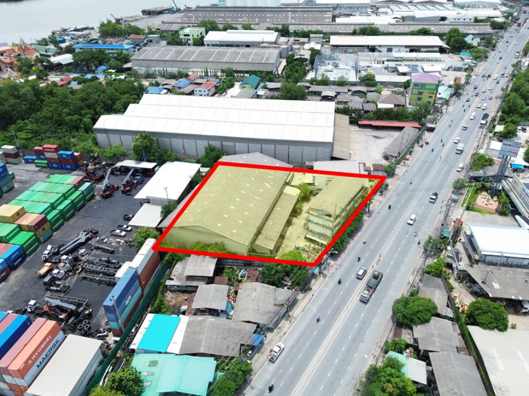รูป ขายที่ดินผังสีม่วง 839 ตรว ติดถ.ปู่เจ้าสมิงพราย พระประแดง เหมาะโรงงาน โกดัง คลังสินค้า ทำการค้า - รูปที่ 4/11
