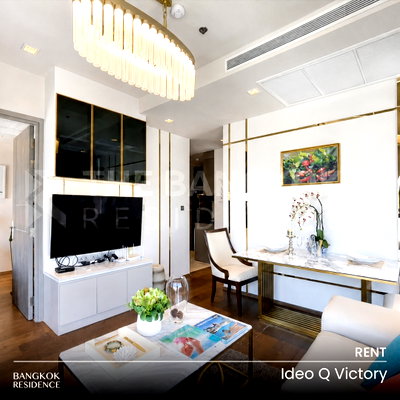 Condos for rent : Rental Condo 🌃 Ideo Q Victory, 2BR 47 sq.m. 37K 💚 Beautiful Unit, Ready to Rent, Near BTS Victory Monument 