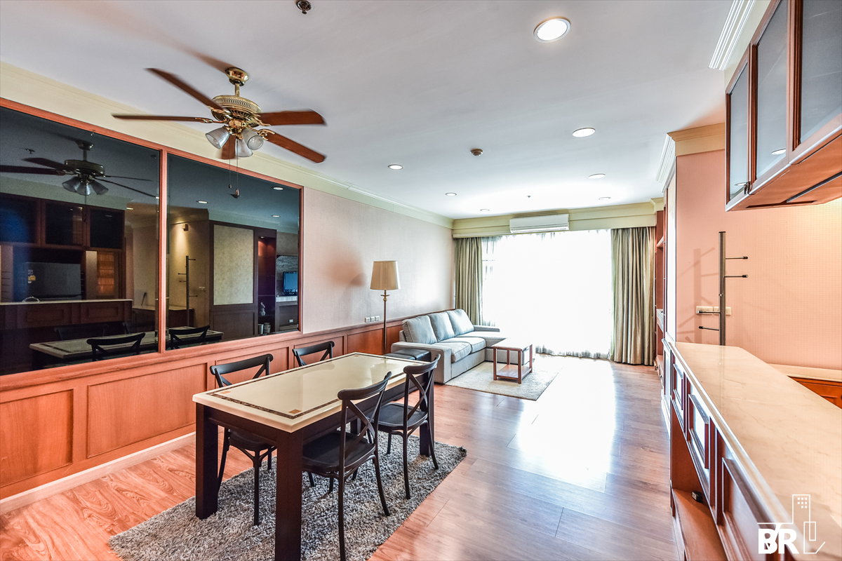 picture Rental Condo 🌃 Baan Klang Krung Siam Pathumwan, 2BR 98 sq.m. 38K 🌠 Spacious Unit with an Unblocked View, Near BTS Ratchathewi - 4/10