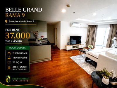 Condos for rent : For rent : Belle Grand Rama 9 for Rent — Spacious 77 SQ.M. Unit Near MRT rama 9