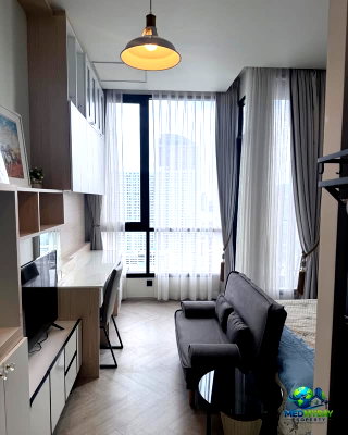 Condos for rent : Chapter Charoennakhon Riverside, 22nd Floor, River View | LINE: @081mrzs