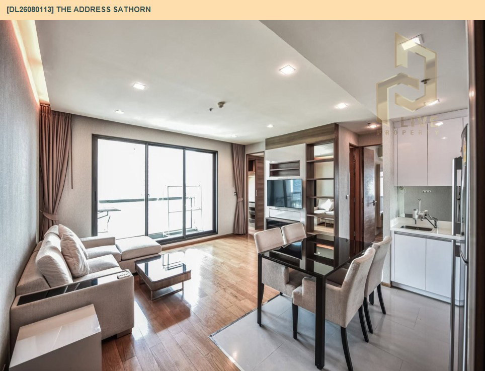 รูป DL26080113 ให้เช่าคอนโด ดิ แอดเดรส สาทร (The Address Sathorn) ใกล้ BTS เซ็นต์หลุยส์ พร้อมเข้าอยู่ โทรด่วน 0614453194 LineID @952jdxxk - รูปที่ 6/13