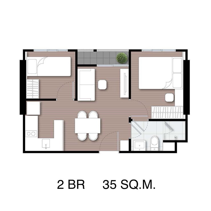 รูป ให้เช่าคอนโด! ห้องใหญ่ 2 ห้องนอน🔥 𝗡𝗨𝗘 𝗖𝗢𝗡𝗡𝗘𝗫 𝗖𝗢𝗡𝗗𝗢  - รูปที่ 6/20