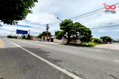 ที่ดิน นิคมอัญธานี (เจมโมโปลิส) : ขายที่ดิน 363 ตร.ว. ถนนสุขาภิบาล 2 - กาญจนาภิเษก ติดถนนใหญ่ แปลงมุม ใกล้สนามบินสุวรรณภูมิ 