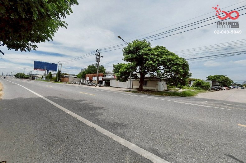 รูป ขายที่ดิน 363 ตร.ว. ถนนสุขาภิบาล 2 - กาญจนาภิเษก ติดถนนใหญ่ แปลงมุม ใกล้สนามบินสุวรรณภูมิ - รูปที่ 1/7