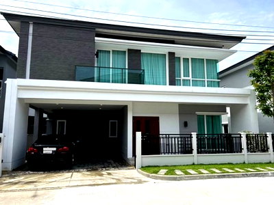 เช่าบ้านเดี่ยว กรุงเทพมหานคร : ให้เช่าบ้านเดี่ยว 2 ชั้น โครงการหรู เดอะซิตี้ สุขสวัสดิ์ 64 / ใกล้ สามแยก พระประแดง หรือ ประชาอุทิศ 69 / เฟอร์นิเจอร์ครบ อยู่อาศัย Chinese Welcome