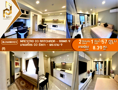 Condos for sale : DL26080123 Condo for sale, Maestro 03 Ratchada - Rama 9 near MRT Phra Ram 9, ready to move in, call urgently 0653619502 LineID @952jdxxk