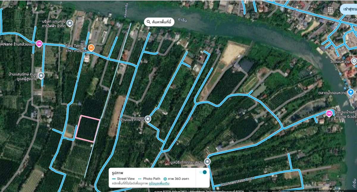 picture Land for Sale in Nakhon Pathom – Canal & Public Road Frontage - 3/4
