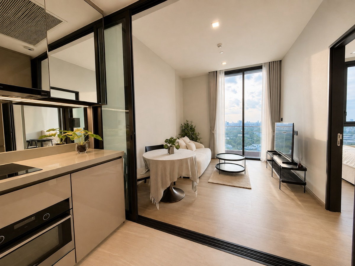 รูป ✨🦄 Ready to move 🦄✨ The Crest Park Residences เฟอร์ครบจบในที่เดียว โทร 096-2493698 (TCR0166) - รูปที่ 6/17