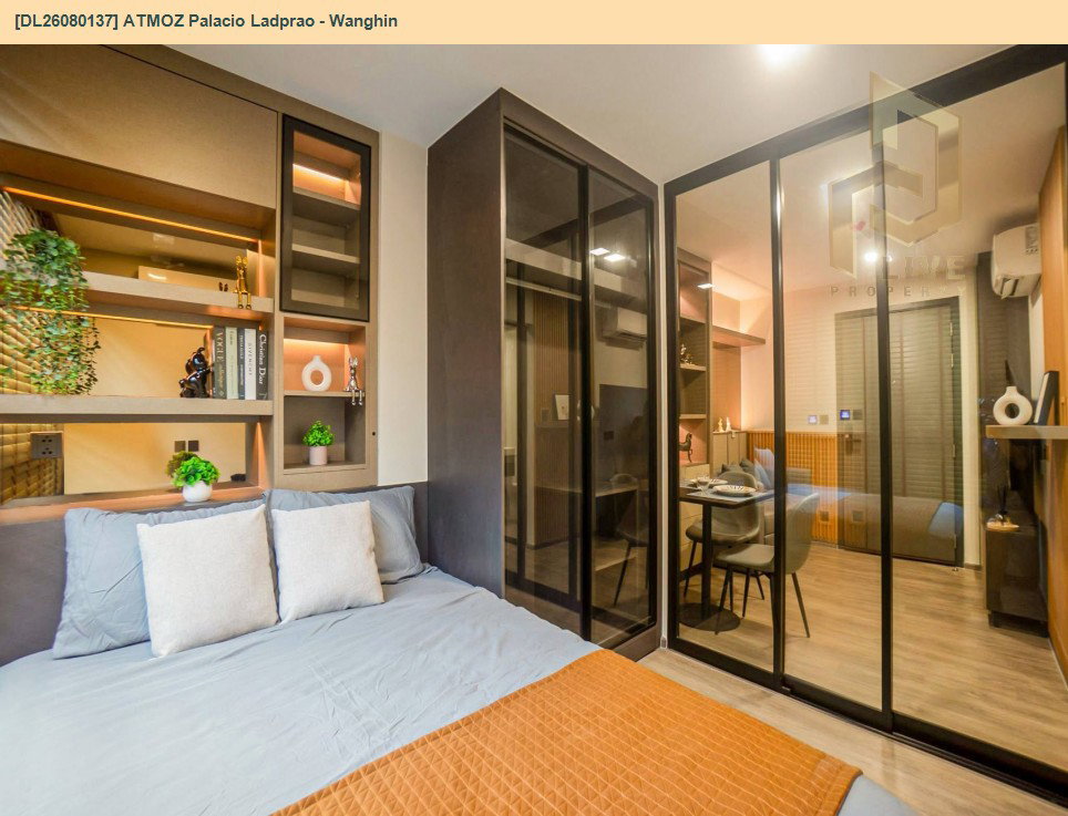 รูป DL26080137 ให้เช่าคอนโด แอทโมซ พาลาซิโอ ลาดพร้าว - วังหิน (ATMOZ Palacio Ladprao - Wanghin) ใกล้ MRT ลาดพร้าว พร้อมเข้าอยู่ โทรด่วน 0638692663 LineID @952jdxxk - รูปที่ 8/12