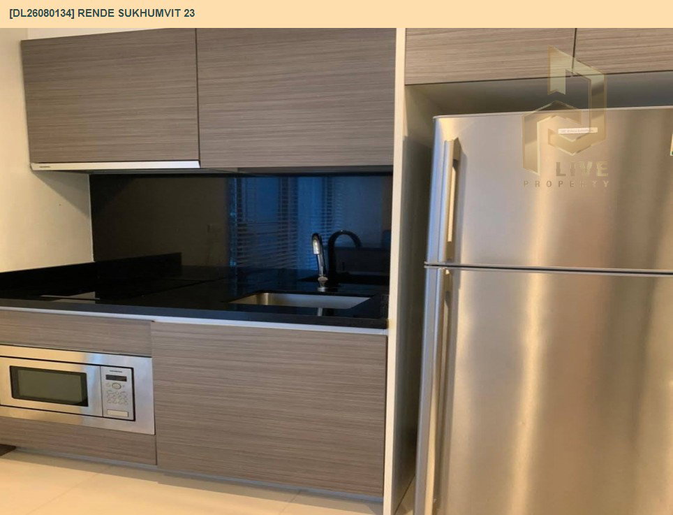 รูป DL26080134 ให้เช่าคอนโด เรนด์ สุขุมวิท 23 (Rende Sukhumvit 23) ใกล้ BTS อโศก พร้อมเข้าอยู่ โทรด่วน 0638692663 LineID @952jdxxk - รูปที่ 6/8